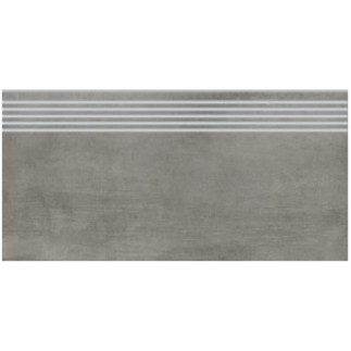 Cersanit Grava grey płytka gresowa stopnica 29,8x59,8 cm