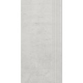 Paradyż Scratch bianco półpoler stopnica nacinana prosta 29,8x59,8