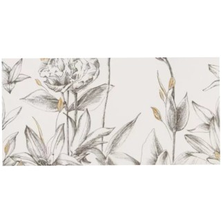 Domino Velo bianco flowers obraz elem. 3 119,8x59,8 cm