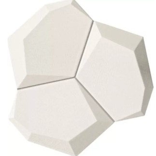 Domino Velo bianco mozaika ścienna 21x19 cm