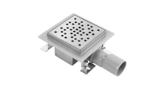 Rea Dots odpływ liniowy stal szczotkowana 12x12