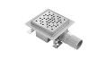 Rea Dots odpływ liniowy 15x15 stal szczotkowana
