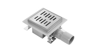 Rea Line odpływ liniowy stal szczotkowana 12x12