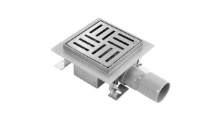 Rea Cross odpływ liniowy stal szczotkowana 12x12