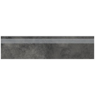 Opoczno Quenos graphite stopnica 30x120 cm
