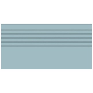 Tubądzin Cielo e Terrra blu mat stopnica płytka gresowa 119,8x29,6cm