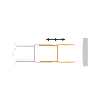 Sanplast profil poszerzający chrom