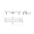 Tyncer Venisio Slim + odpływ liniowy czarny mat 50cm