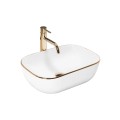 Rea Belinda gold edge umywalka nablatowa
