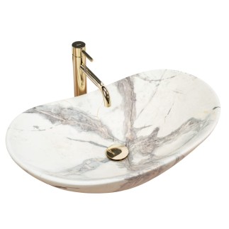 Rea Royal Sand umywalka nablatowa 62x36cm