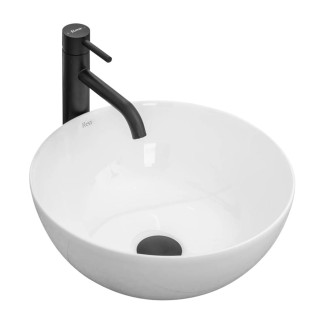 Rea Stella umywalka nablatowa okrągła biała