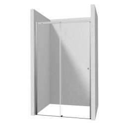 Deante Kerria Plus drzwi przesuwne 130 cm chrom