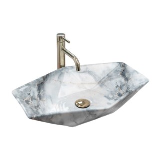 Rea Vegas Granit Shiny umywalka nablatowa 570x370x120 mm